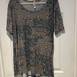 Womens 2X short sleeve tunic top